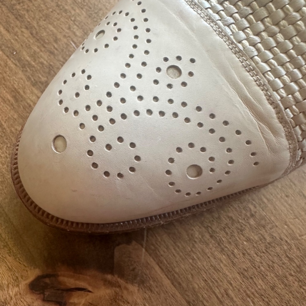 Men's BALLY Vintage Beige Leather Dress Shoes - Size 10-1/2 - Picture 3 of 5